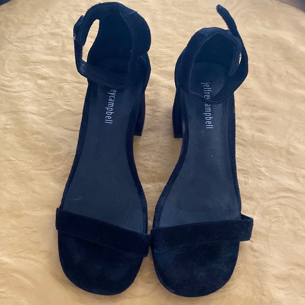 Suede Jeffrey Campbell block heels